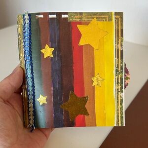 Colorful Handmade Star junk Journal